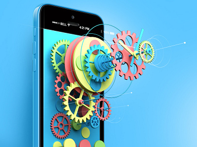 The Experimental Clock. Part II. animation apple application appstote design flat interface ios7 minimalism ui ux xcode