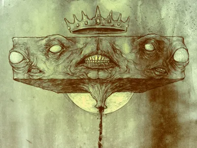 Block Squirt in the Woods drawing pencil