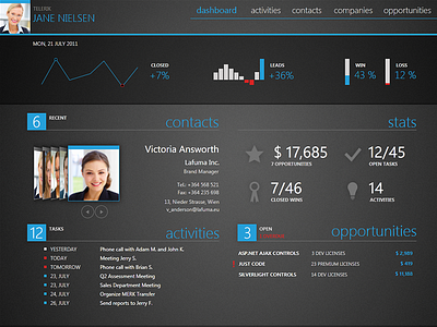 CRM application