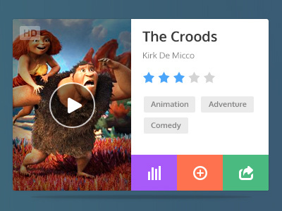 Mini Movie Widget flat hd movies play psd ranking review shadow share stars transparent