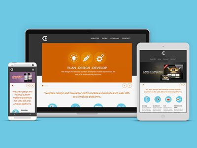 Shiny new responsive Clarusagency.com austin creative agency clarus portfolio responsive design