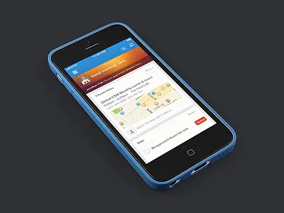 Another Home Concept app blue device enterprise home ios iphone salesforce ui ux
