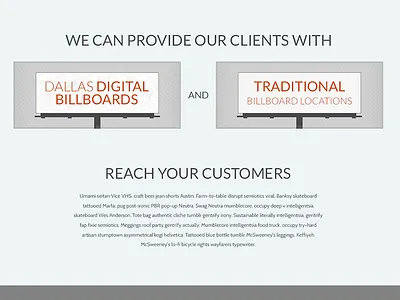 Billboard Company Redesign billboard illustration minimal texture