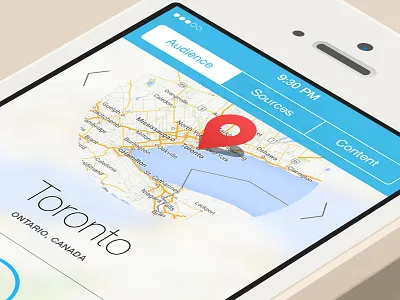 Toronto Stats analytics blur chart ios7 map statistics tabs toronto