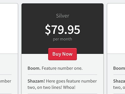 Pricing Cards card cards commerce e commerce interface design pricing source sans pro table ui