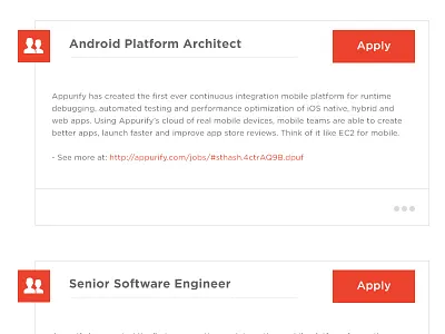 Appurify.com (Jobs) appurify ios job social team website