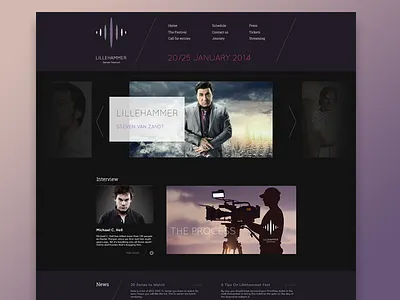Lillehammer Series Festival clean design ui ux voronin web website