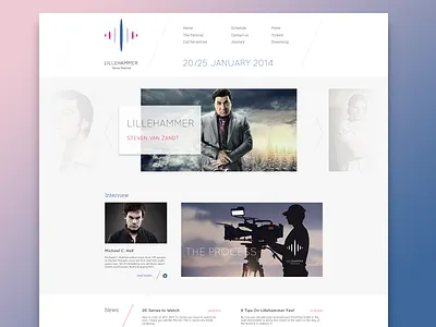 Lillehammer Series Festival (light) clean design ui ux voronin web website