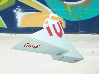 Fonix packaging transformation 3d blastman design packaging prototype t shirts