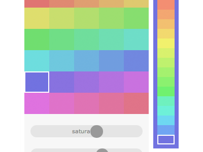 Color Picker color picker css html list