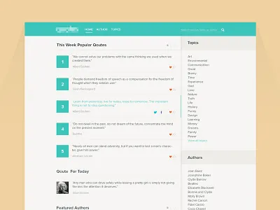 Homepage Preview facebook fb homepage like long shadow rank sidebar social twitter ui ux web