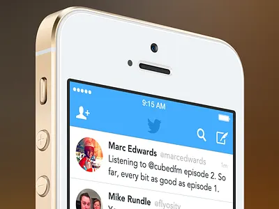 Tweaked Twitter for iOS 7 avenir circles ios7 iphone iphone 5s twitter