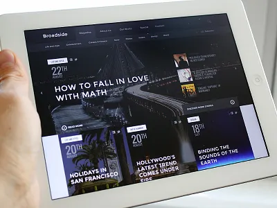 Alternative homepage layout design flat responsive template ui