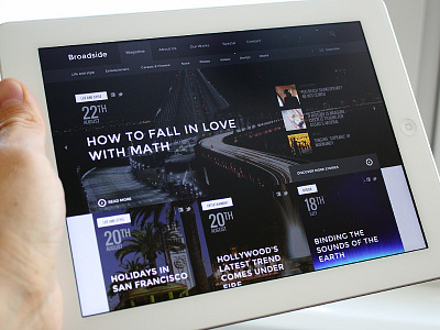 Alternative homepage layout design flat responsive template ui