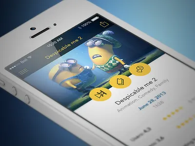 AlloCine App Concept app application cinema film iphone movie