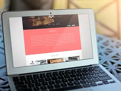 Landing page for restaurant cafe clean gallery landing page one page restaurant site template web