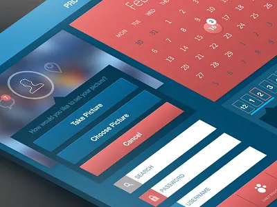 Dark UI Kit animation apple application appstote design flat interface ios7 minimalism ui ux xcode