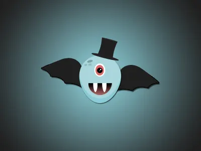 Halloween Monster character gradient halloween hat monster photoshop psd simple top ui vampire wings