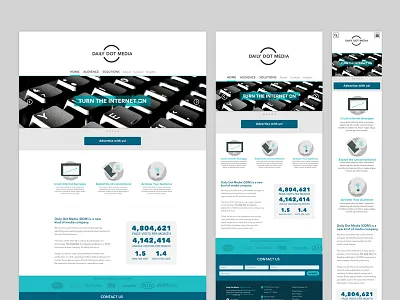 Keepin' it responsive blues dailydot ddm flat illustrations responsive ui uiux ux