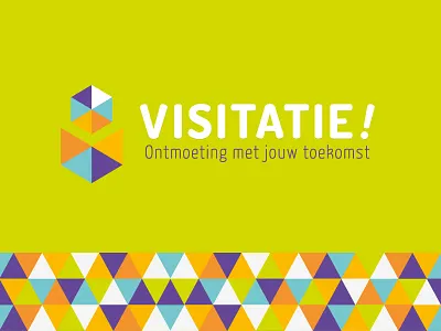 Visitatie proposal cubes geometric logo pattern school