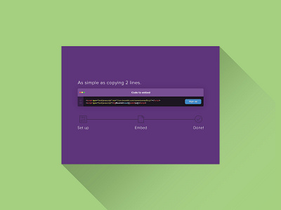 Beamkit Setup Steps app application clean code data editor flat fullpage landing signup steps website