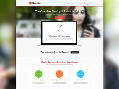 Corporate Website Design corporate creative design homepage icons mobile navigation sign in slider testimonials website