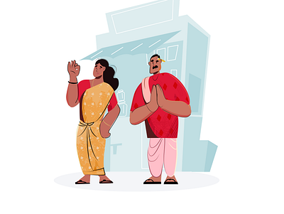 Our Small business owners branding characters illustration