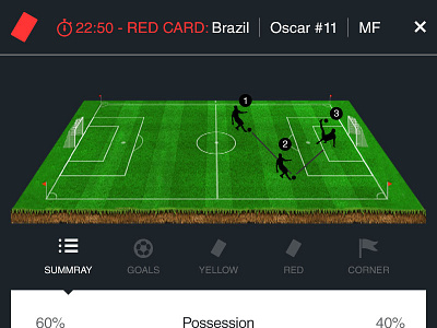 Football brazil flat football ios7 stat