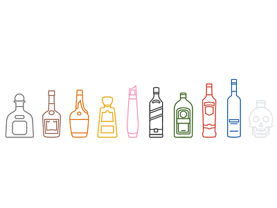 Pick your poison! 1800 alcohol bottle crystal head hennessy icon jagermeister johnnie walker makers mark nuvo patron smirnoff