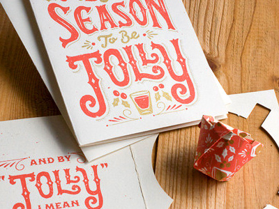Jolly Drunk 55his christmas lettering liquor shot glass typography