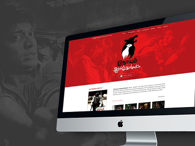 Fun project - Homepage redesign cinema film flat homepage minimal movie music player tamil website