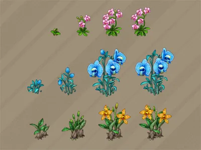 Orchid items art concept flowers game item ivanova anna oasis orchid oscolcov nikita pykodelbi