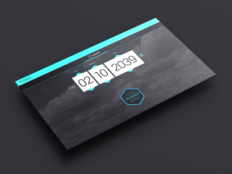 Time machine app by Olivier Heitz on Dribbble