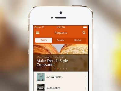 Requests for Snapguide on iOS7 ios7 iphone snapguide ui