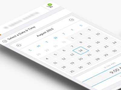 Date & Time picker date e commence picker select store time