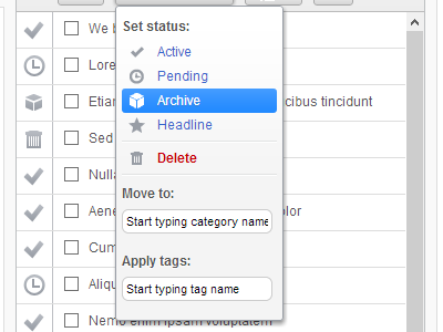 Drop Down Menu cms drop down icons menu