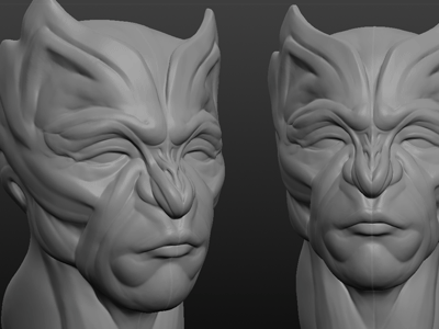 Creature W.I.P: Legacy of Kain Remix 3d digital fanart sculpture
