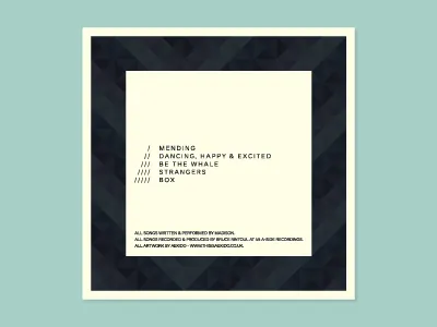 Madison Back album artwork artwork band illustration music pattern print type typography