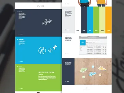 Haywire Style Guide brand custom type hand lettering script stroke style guide type