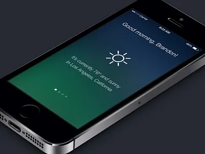 DayCast Concept app blurred daycast ios ios 7 ios app iphone minimal ui ux