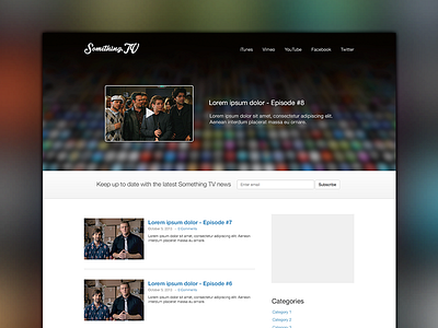 TV Wordpress Theme podcast theme tv web design website wordpress