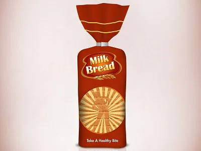 Bread Packaging Template and Dieline bread brown dieline food packaging template