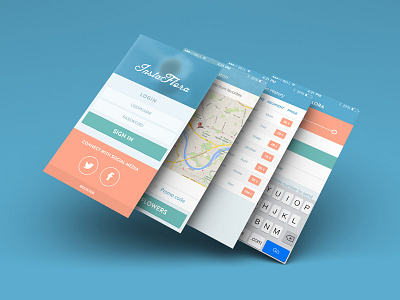 InstaFlora iOS 7 App app instaflora ios 7 ios7 iphone photoshop screens