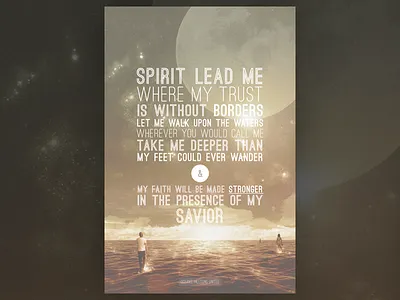 Oceans oceans ostrich poster typography worship