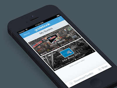 Guidebook 3.0 Preview app convention events flat guide guidebook iphone ui ux