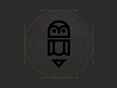 Designer Moon analog bruner design digital illustration mike moon owl pencil