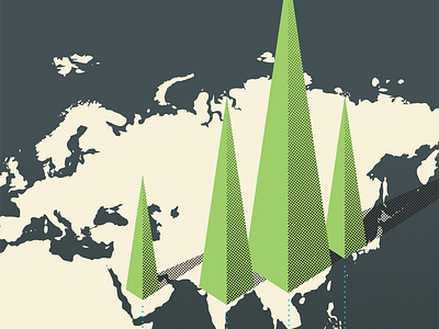 An infographic, well a part of one. banner halftone info graphic international map statistics world