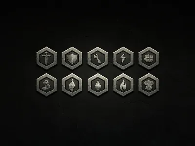 Stone Relics badge badges edchao game icon mobile stone tablet ui