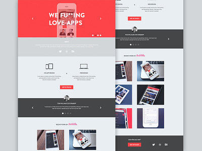 New Agency Startup agency app dribbble ios7 iphone mac portfolio responsive startup ui ux website