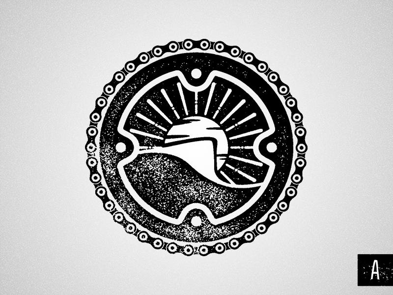 Pedra Bikes - Help to choice the symbol of logo! bicycle bike circle design gear icon logo mountain road symbol wip
